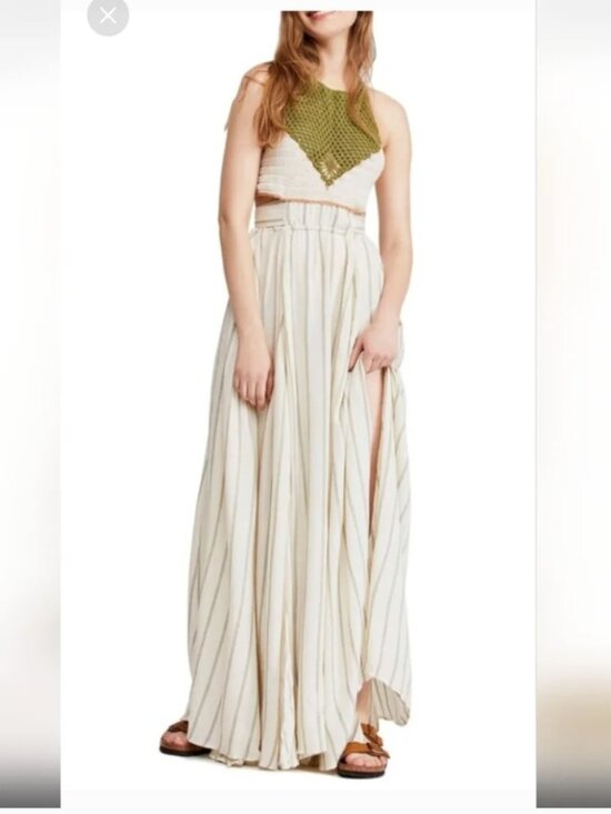 Free People Dresses & Skirts - FREE PEOPLE (NWT) Harper Maxi Dress, Crochet, Beach, Size Large